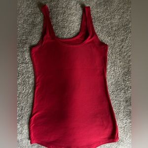 Red stretchy tank top